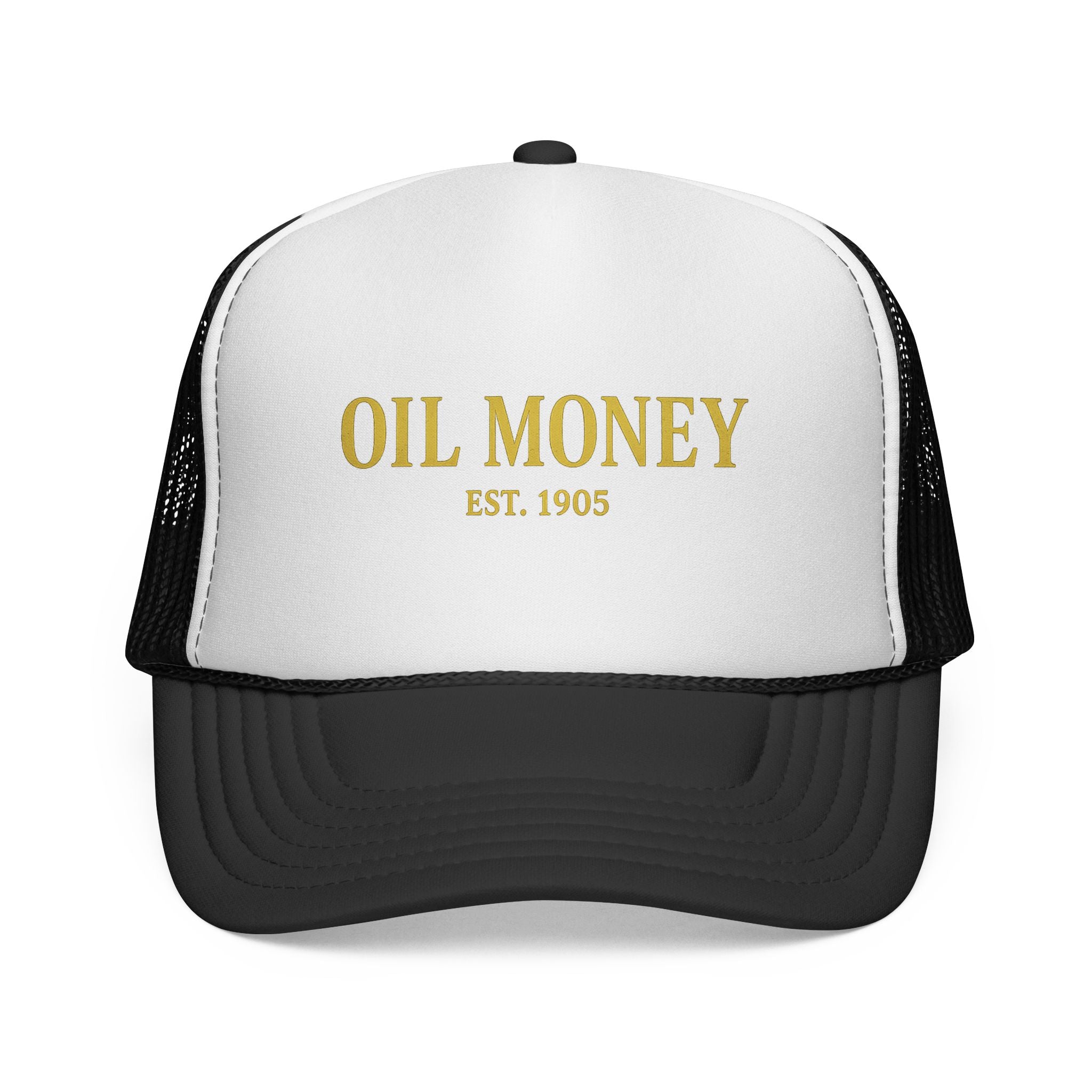 Oil Money EST. 1905 Trucker Cap | Retro Logo Mesh Hat