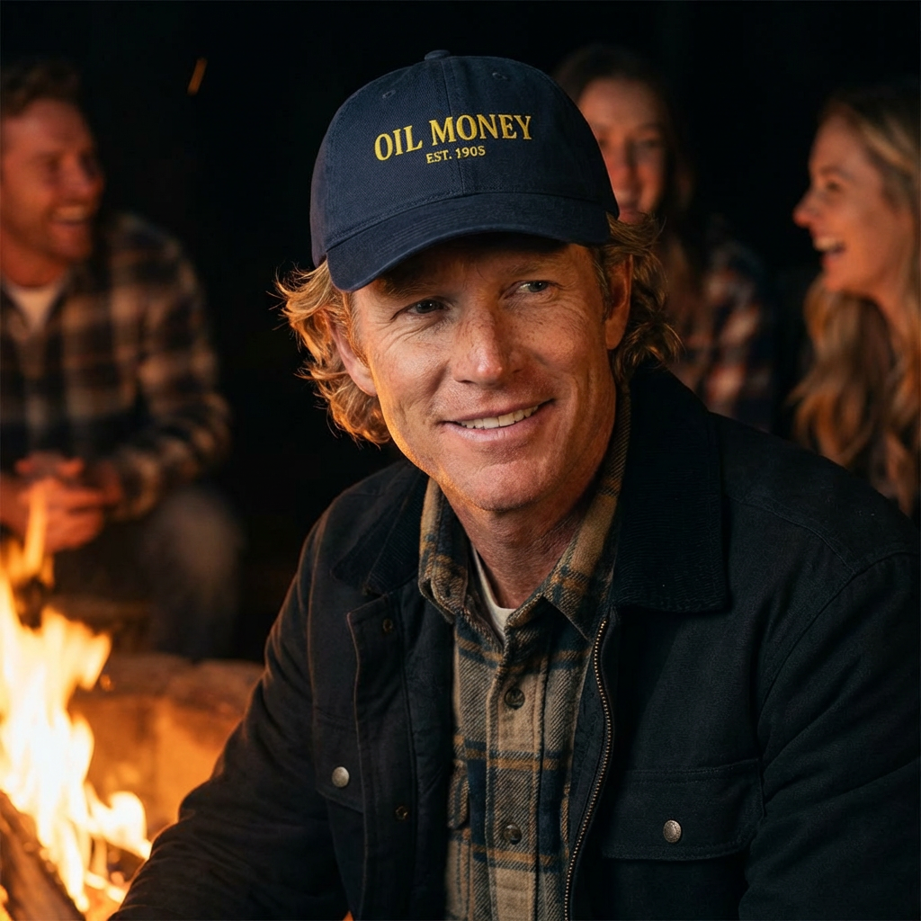 Oil Money Hat – Vintage Oilfield Cap | Rugged Blue Collar Trucker Hat | EST. 1905 Workwear Style