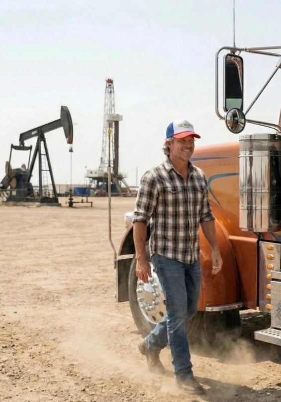 Oil Money EST. 1905 Trucker Cap | Retro Logo Mesh Hat