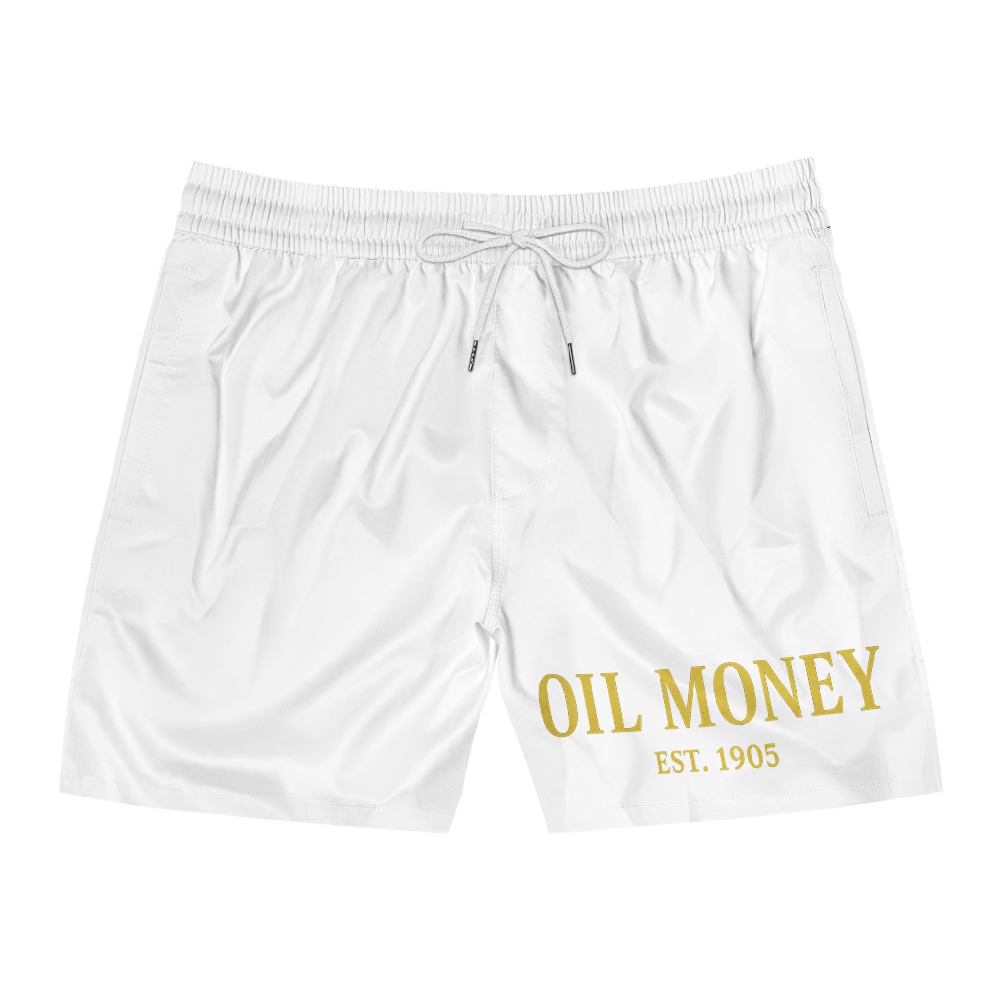 Oil Money Swim Shorts – Men’s Beach & Gym Shorts | Quick-Dry Athletic Trunks | EST. 1905 Summer Shorts