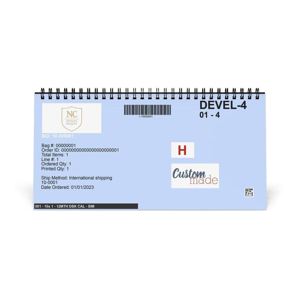 2026 Desktop Calendar — NC Private Society Grid Desk Calendar with a touch of Oil Money to back it up!