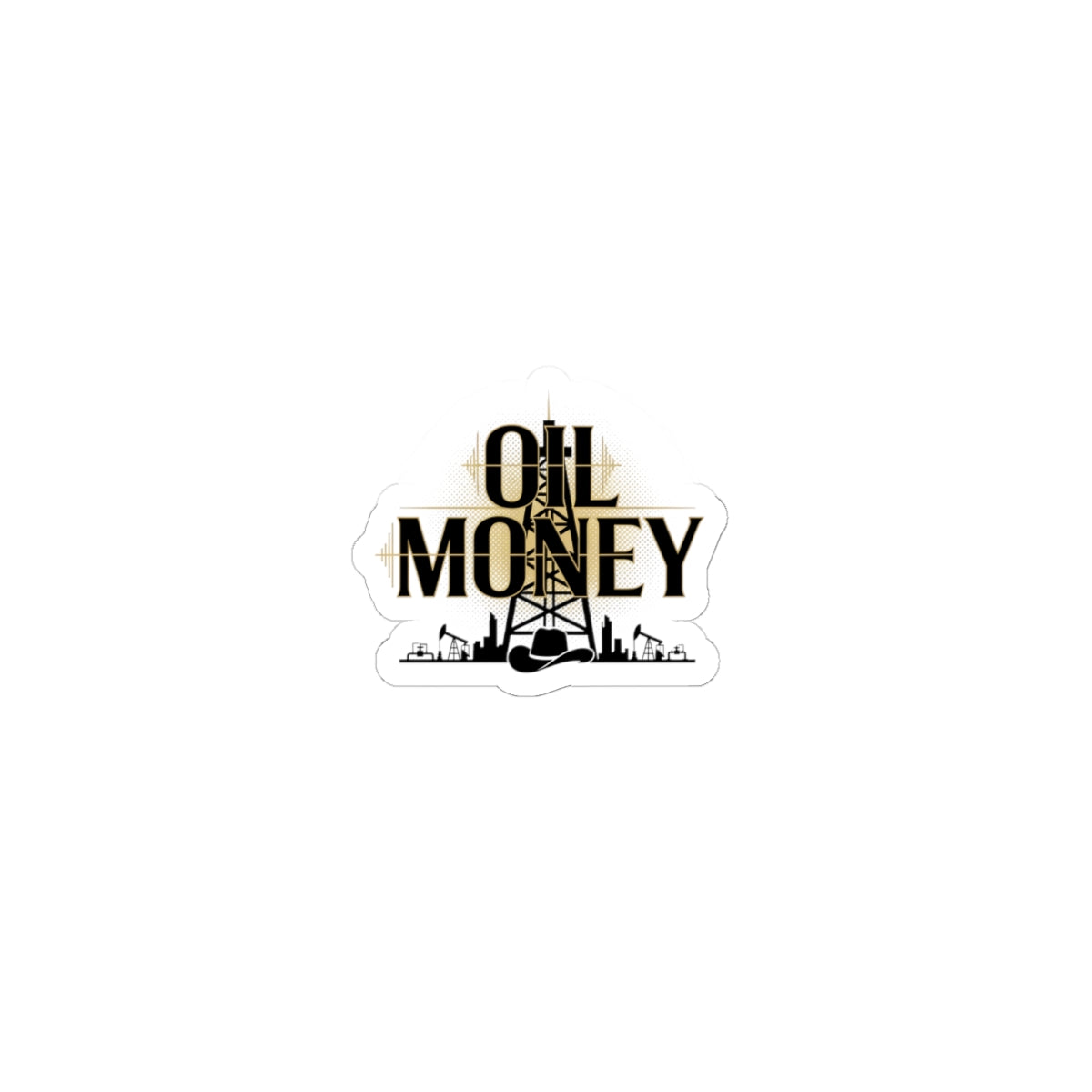 OIL MONEY Sticker | Rig Rocket Ready | Grounded Wealth